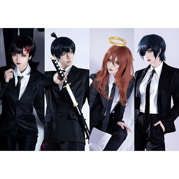 Amazon.co.jp: [UD] チェンソーマン 天使の悪魔 コスプレ衣装+羽+髪